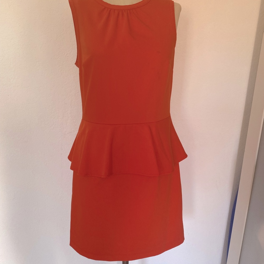 H&M orange/red dress size 10